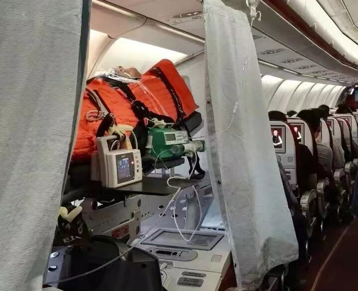 甘南跨国医疗包机、航空担架